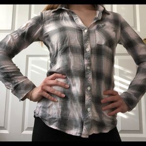 Gray and Pink Flannel